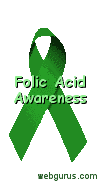 [Folic Acid Awareness Ribbon]