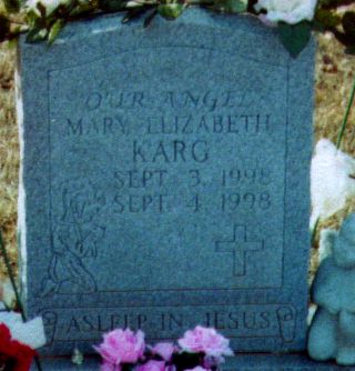 [Mary's headstone at Happy Hill Baptist Church]