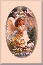 [Angel of Hope Award on 13 October
    1999]